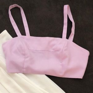LUXXEL LILAC CROP TOP